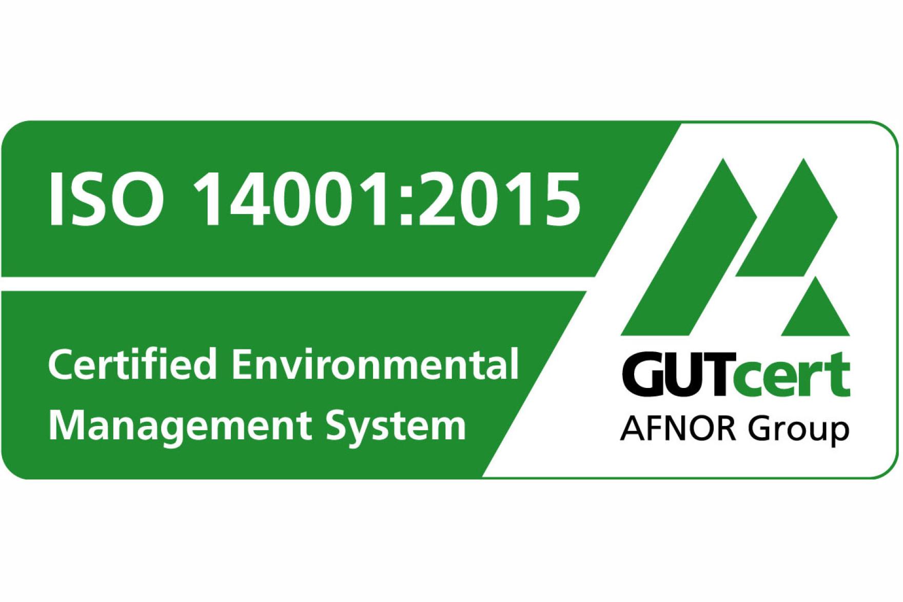 Certified Environmental Management System Certificate