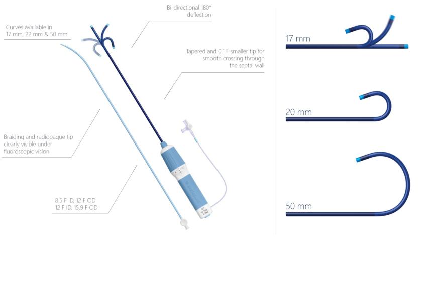 Senovo Bi-Flex technical bidirectional transseptal sheath