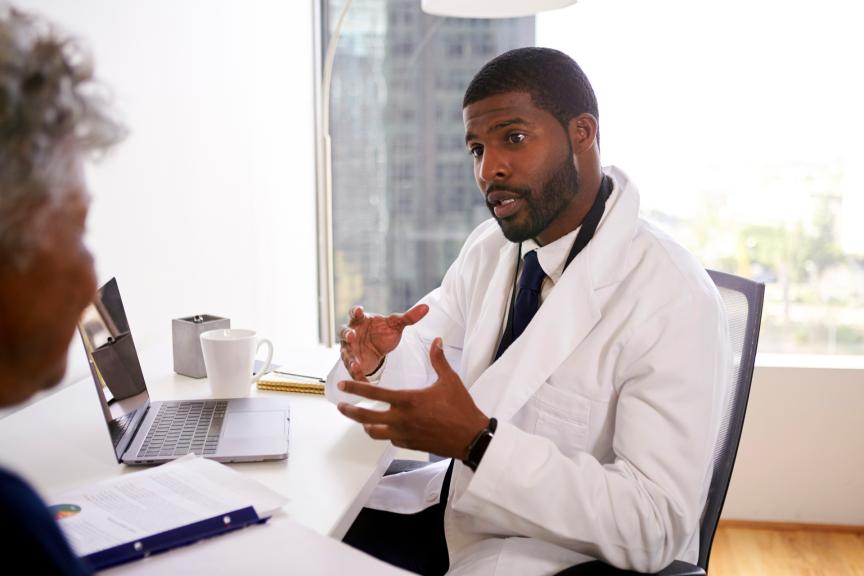 Consultation with a physician