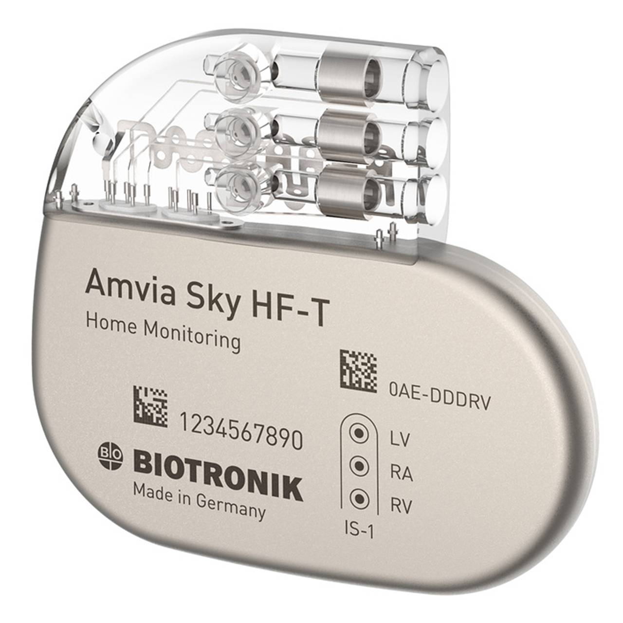 Amvia Sky HF-T CRT Pacemaker, at an angle