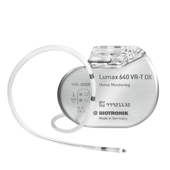 Lumax 640 VR-T DX, single chamber ICD with complete atrial diagnostics