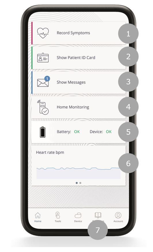 Patient App Home Screen